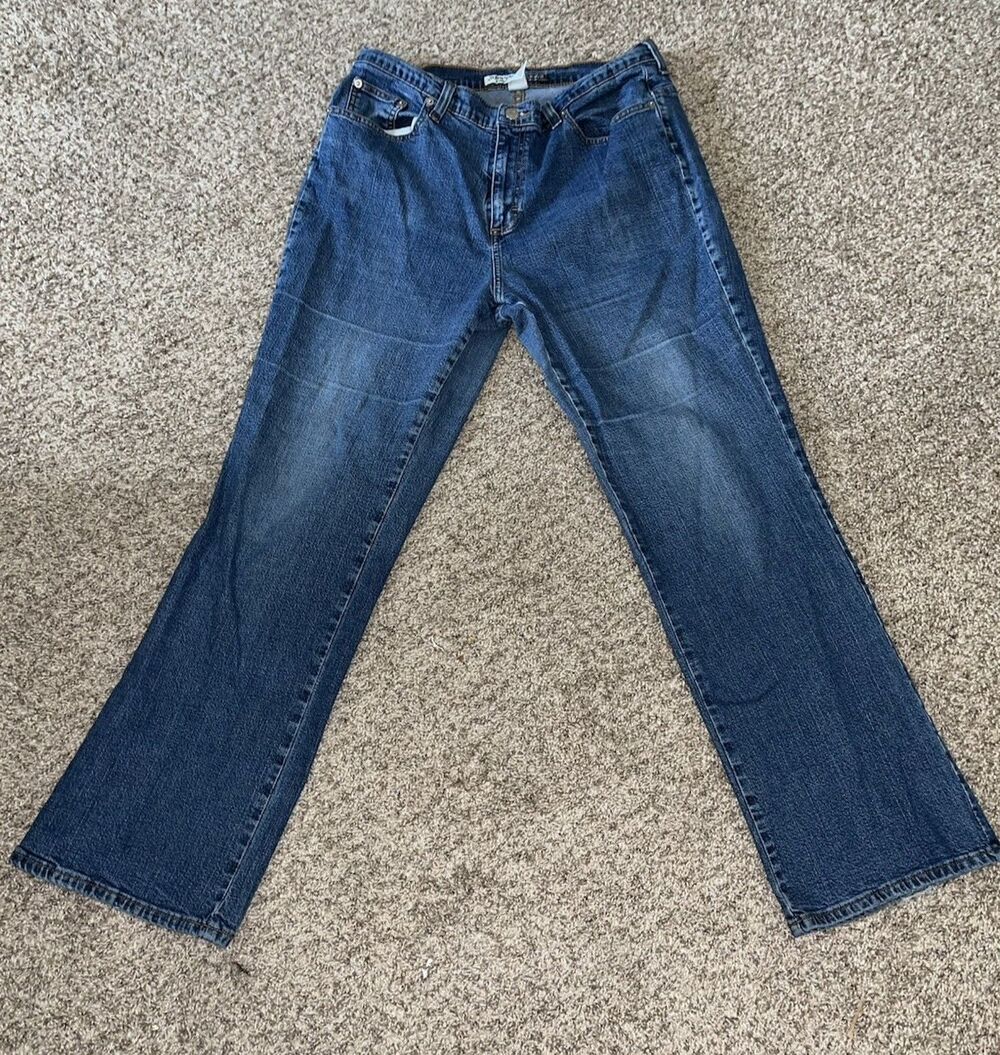 ST. John's Bay Women Stretch Boot Jeans 16W | 193472QC (defect)